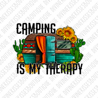 Camping Is My Therapy Transfer