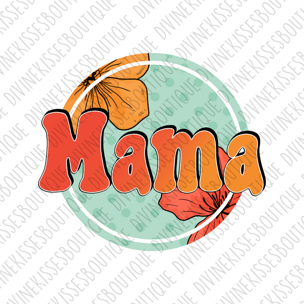 Orange Flower Mama Transfer