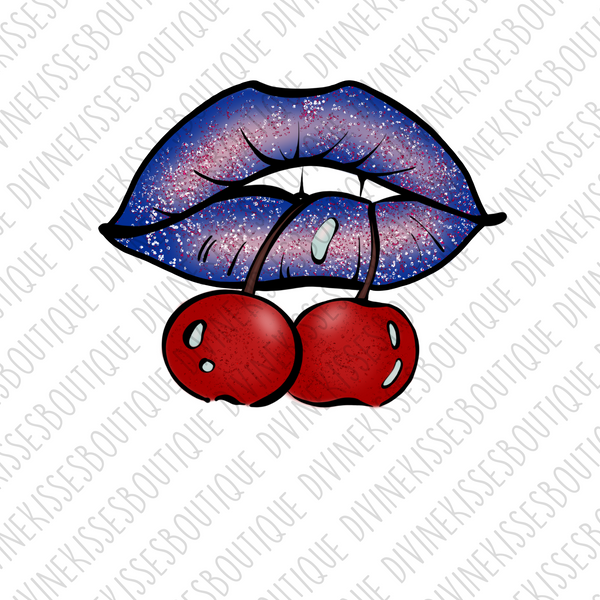 RWB Cherry Lips DTF
