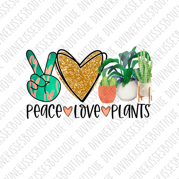 Peace Love Plants Transfer
