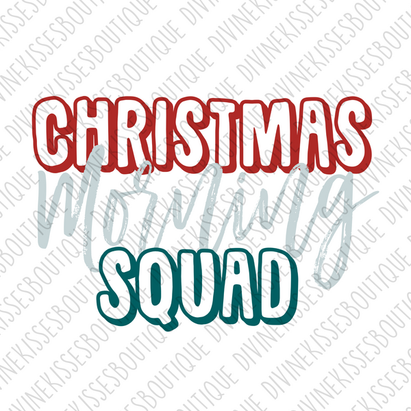 Christmas Morning Squad Transfer