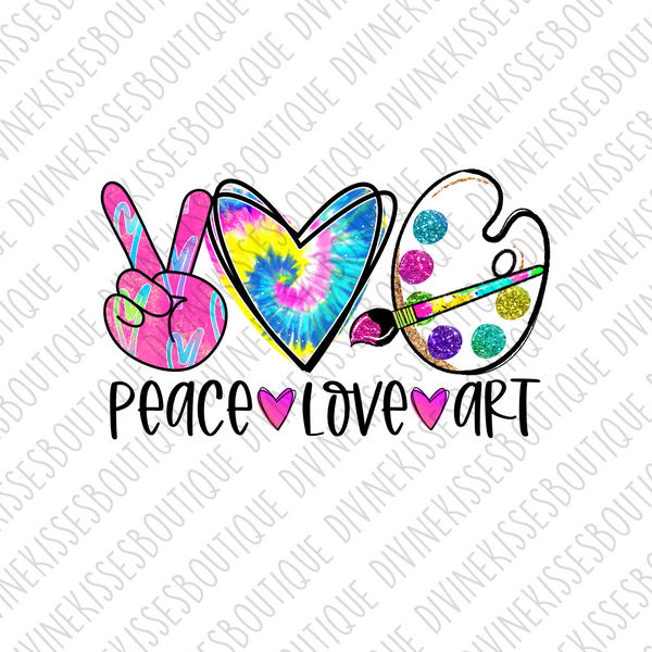 Peace Love Art Transfer
