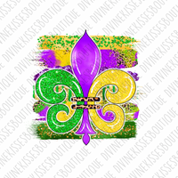 Mardi Gras Fleur De Lis Transfer