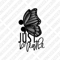 Just breathe Butterfly Transfer