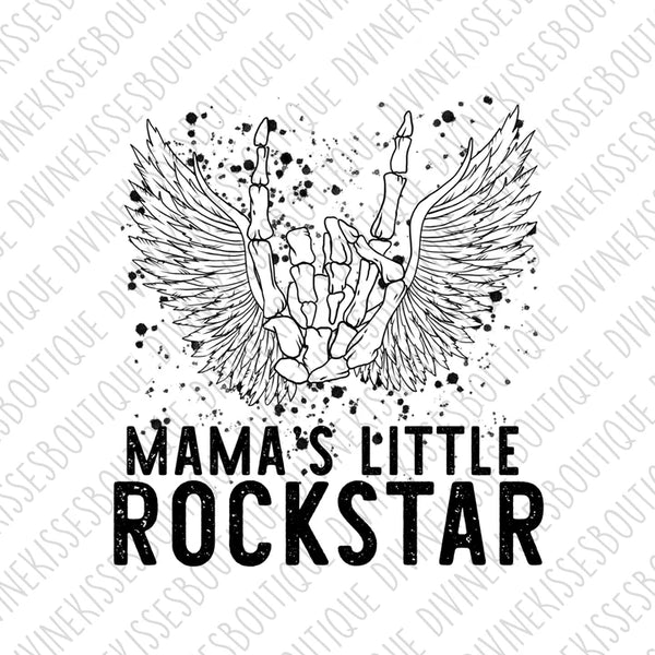 Mama's Little Rockstar Transfer
