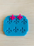 Fleur De Lis Earring Mold - 15mm Earring Stud Mold - Mold for epoxy resin - DIY Resin Earrings - Shiny Mold