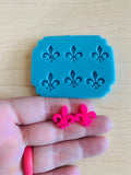 Fleur De Lis Earring Mold - 15mm Earring Stud Mold - Mold for epoxy resin - DIY Resin Earrings - Shiny Mold