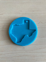 Texas Keychain Mold - 2.5 inch keychain Mold - Mold for epoxy resin - Texas Keychain - DIY Resin Keychain - Shiny Mold