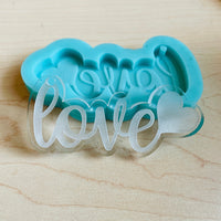 Love Keychain - Silicone Mold for Resin - DIY Keychain - Keychain for epoxy