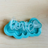 Love Keychain - Silicone Mold for Resin - DIY Keychain - Keychain for epoxy