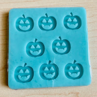 Halloween Pumpkin Earring Mold - 15mm Earring Stud Mold - Mold for epoxy resin - DIY Resin Earring - Shiny Mold