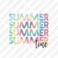 Summer Time Tye Die sublimation transfer