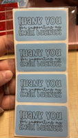 Thank you for supporting my small business Thermal Stickers 25ct