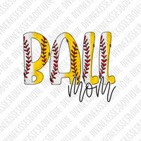 Ball Mom both sublimation transfer