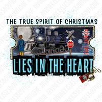 The true spirit of Christmas lies in the heart Sublimation Transfer