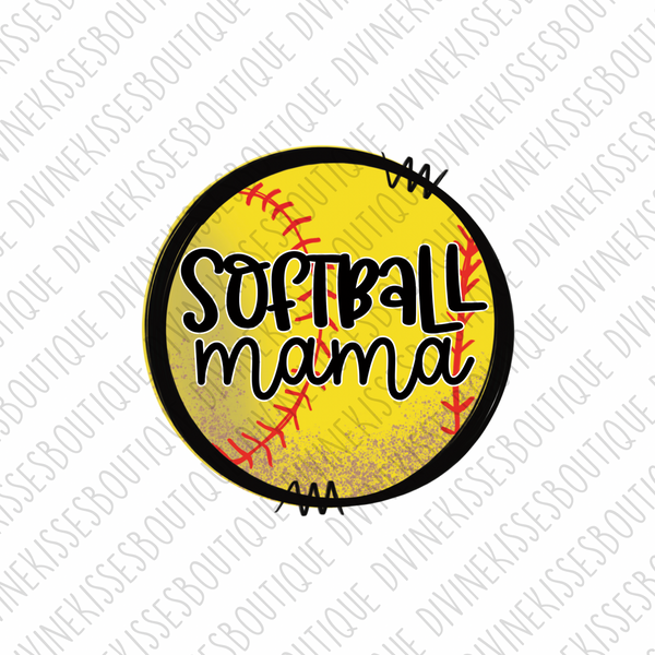 Softball Mama Sublimation Transfer