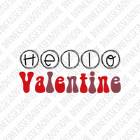 Hello Valentine Sublimation Transfer