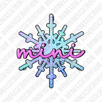 Mini Snowflake Sublimation Transfer