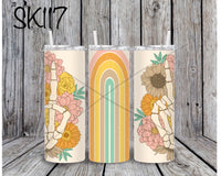 Peace Retro Rainbow Sublimation ~ Tumbler SK117