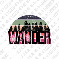 Wander Sunset Colors sublimation transfer