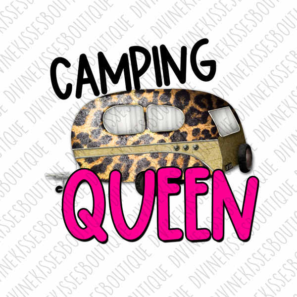 Camping Queen Sublimation Transfer