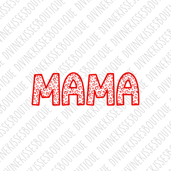 Mama Heart Sublimation File