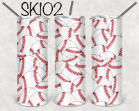 Baseball Sublimation ~ Tumbler SK102